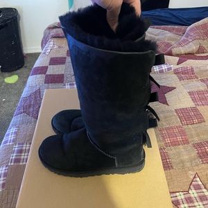 Tall Bailey bow ugg boots